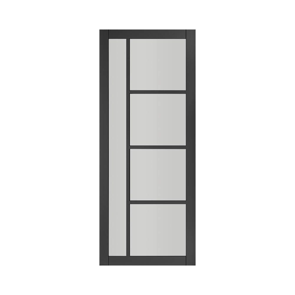 Brixton Prefinished Black Glazed Interior Door