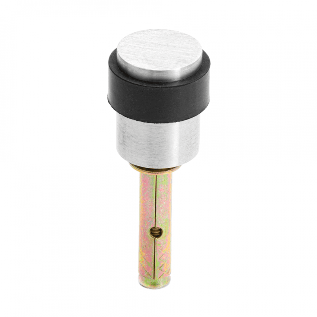 Collared Door Stop Satin Stainless Steel