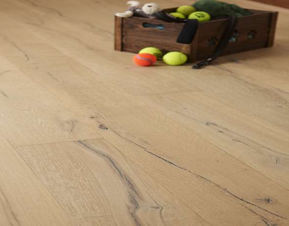 DELFI220 Brushed/Limed white/reactive stain/Sunken Filler Flooring