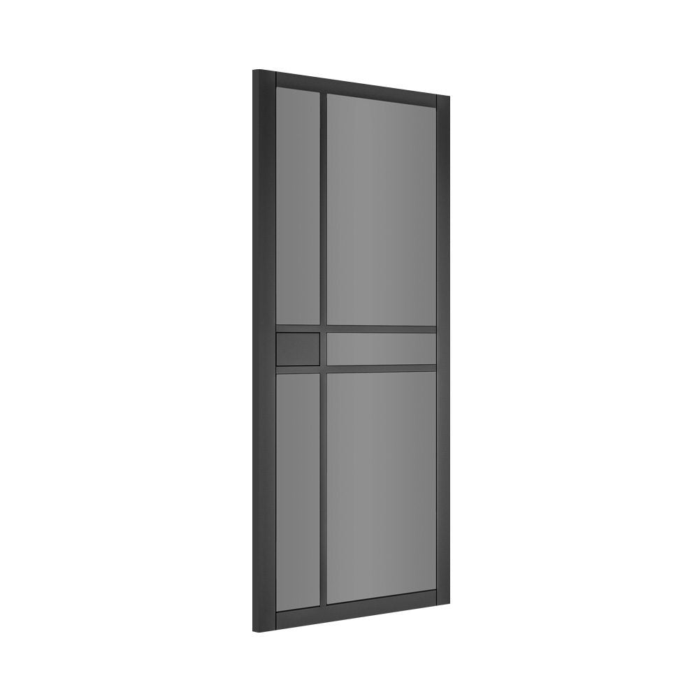 Dalston Prefinished Black Tinted Glazed Interior Door