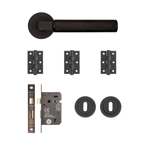 Delphi Mortice Kit Matt Black