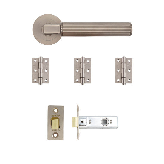 Delphi Latch Kit Satin Nickel