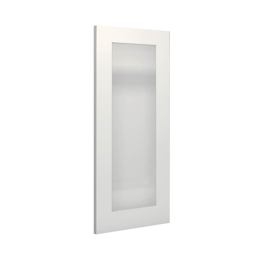 Denver White Primed Frosted Glazed Interior Door