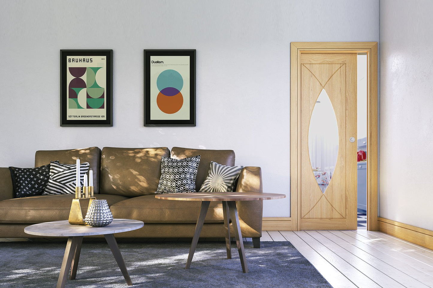 Amalfi Prefinished Oak Glazed Interior Door