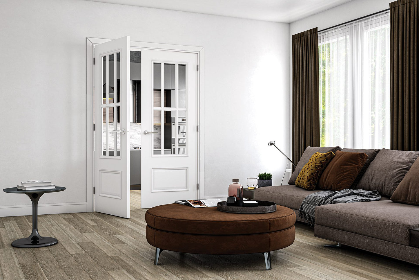 Canterbury White Primed Glazed Interior Door