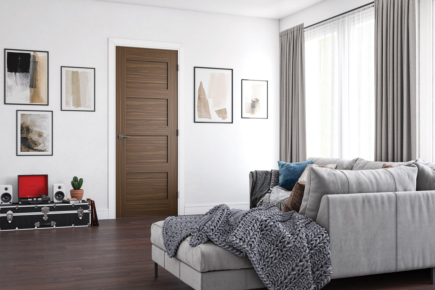 Coventry Prefinished Walnut Interior Door