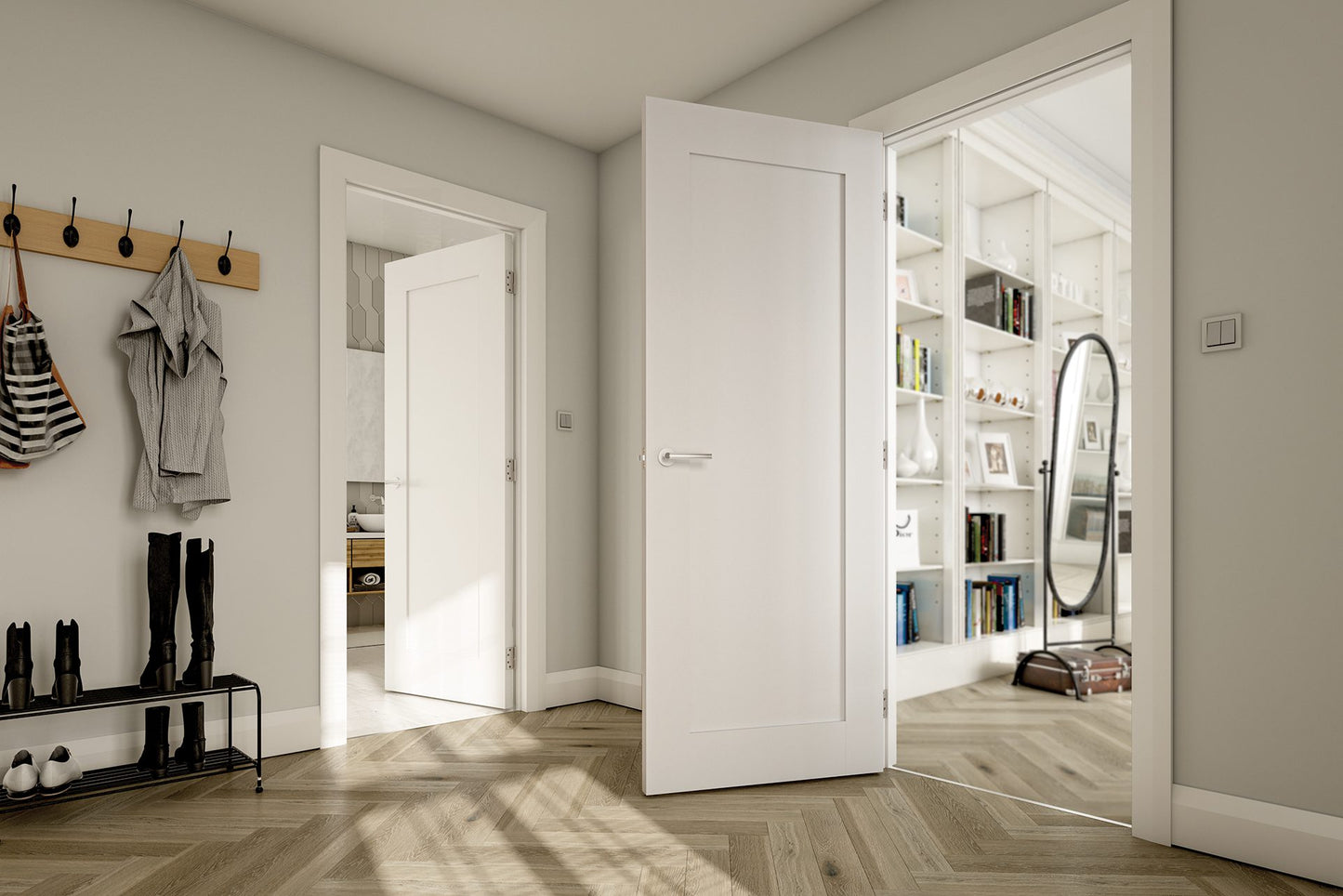 Denver White Primed Interior Door