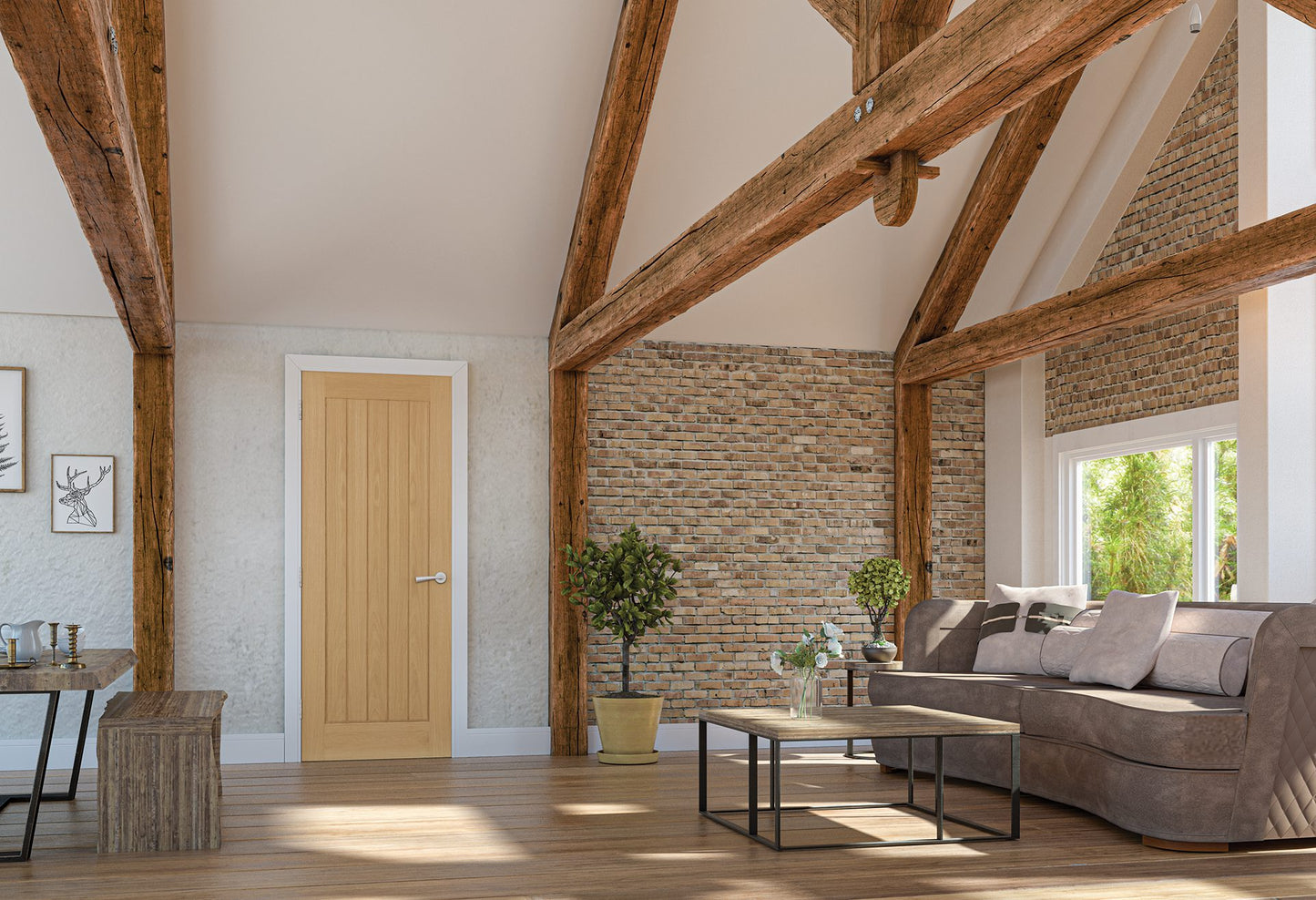 Ely Unfinished Oak Interior Door