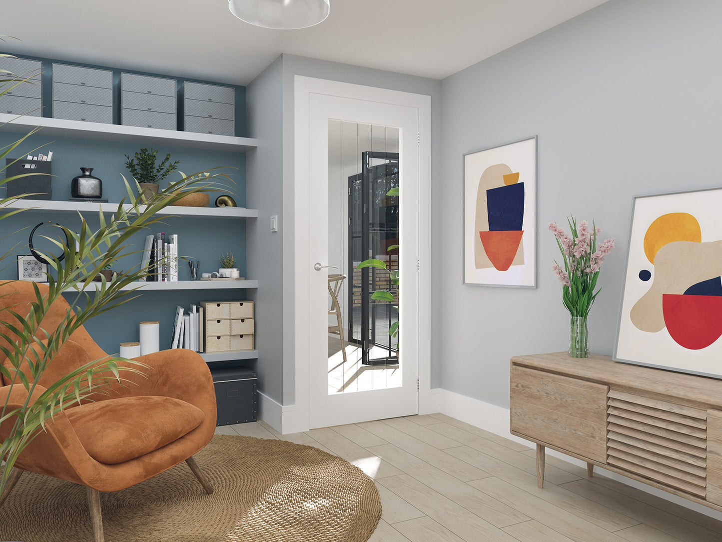 Ely 1L Full Glazed Interior Door