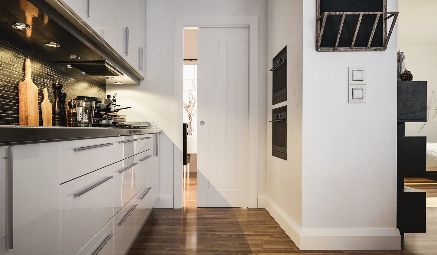 Ely White Primed Fire Door