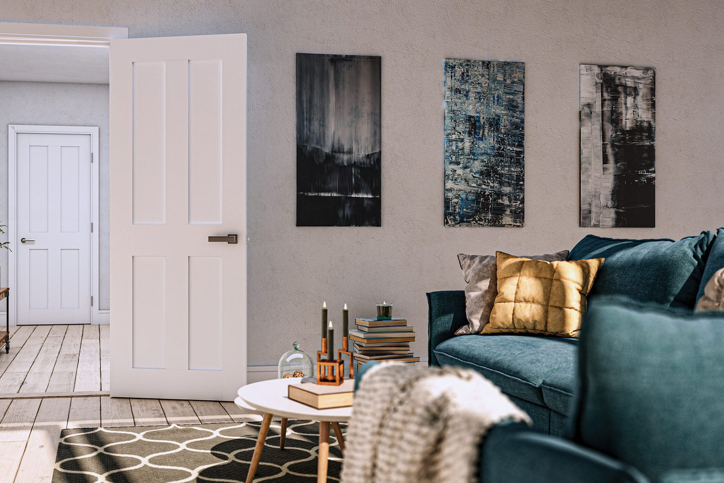 Eton White Primed Interior Door