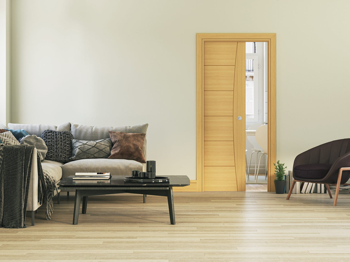 Pamplona Prefinished Oak Interior Door