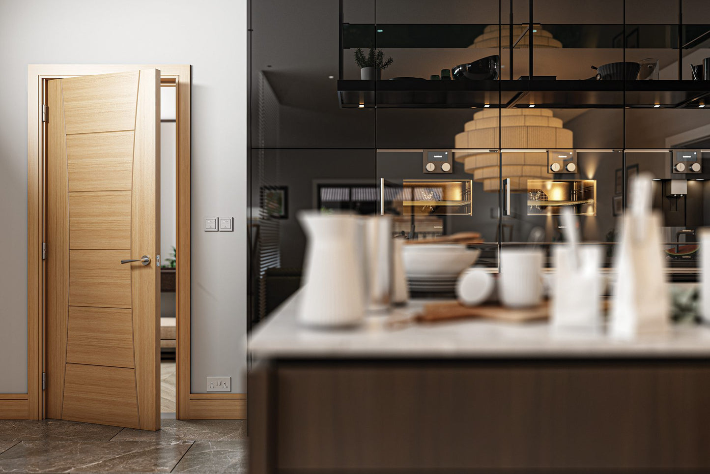 Pamplona Prefinished Oak Interior Door