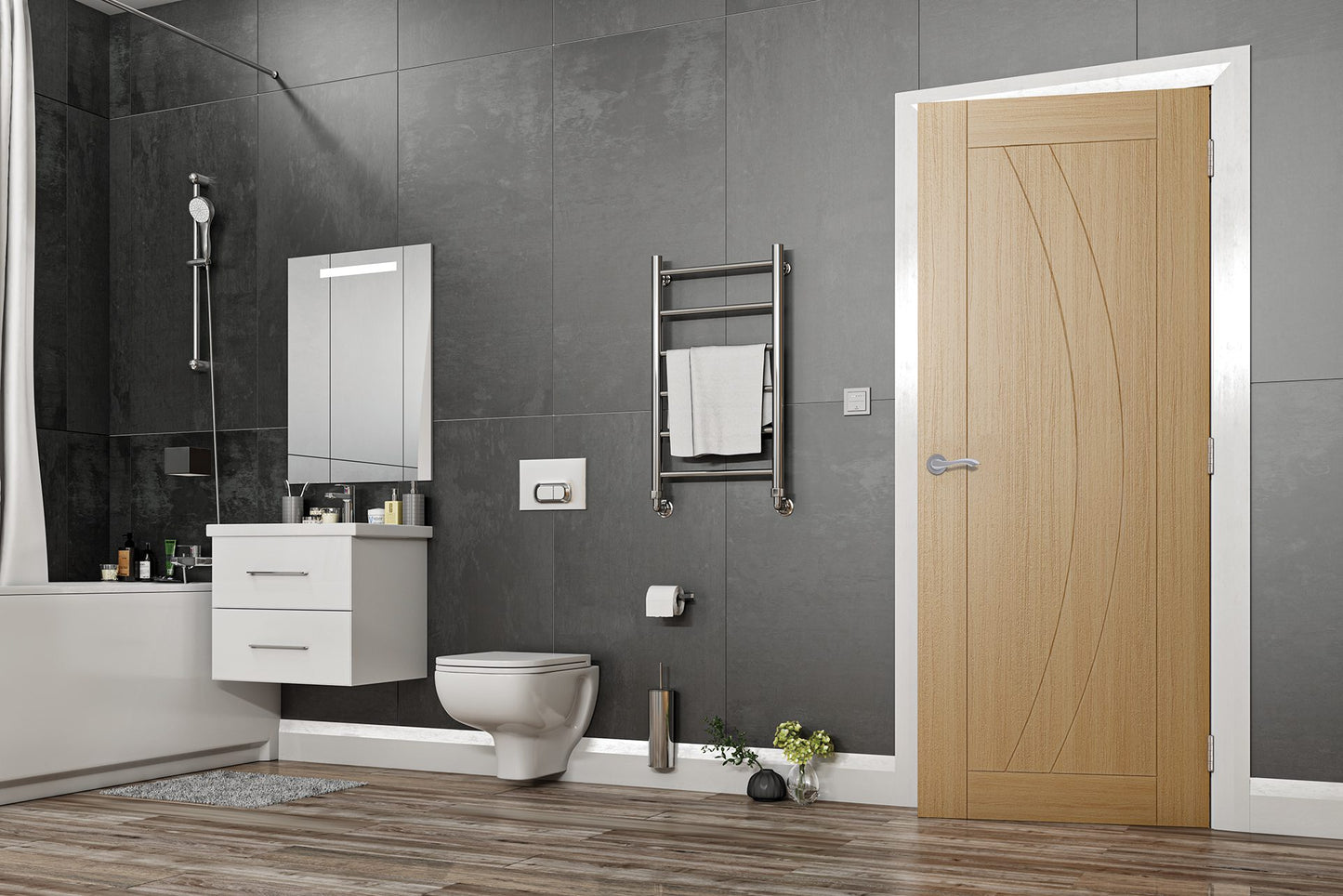 Ravello Prefinished Oak Fire Door