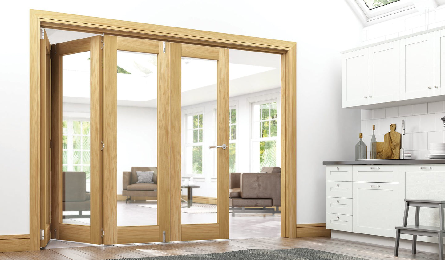 Walden Unfinished Oak Glazed Interior Door