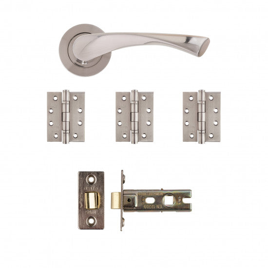 Fortuna Latch Kit Satin Finish