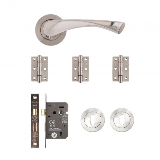 Fortuna Mortice Kit Satin Finish Finish