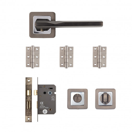 Hadrian Bathroom Kit Matt Satin Black Finish