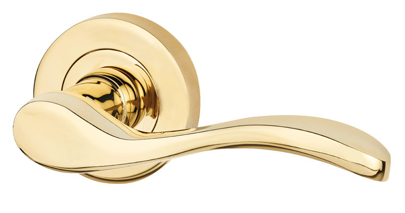 Ironmongery Ariel Polished Brass Tone Privacy Handle Hardware Pack.png