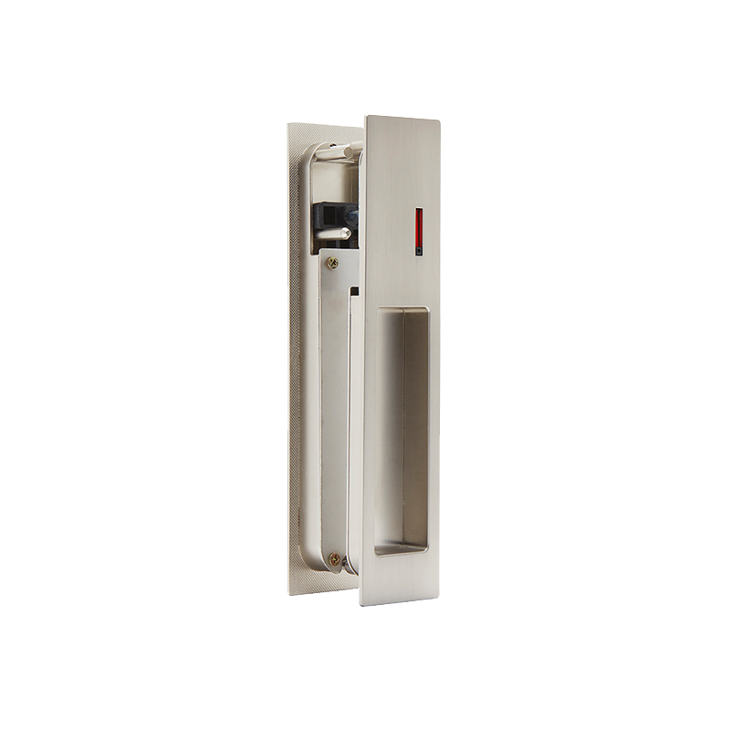 Ironmongery Gemini Satin Chrome Tone Pocket Door Privacy Sliding Lock.png