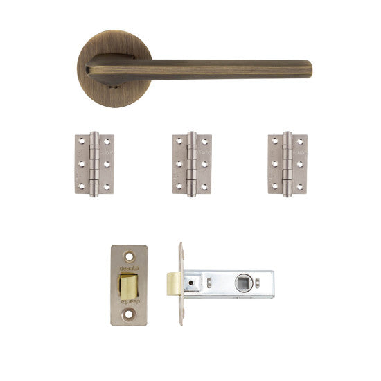 Ithaca Latch Kit Matt Antique Brass