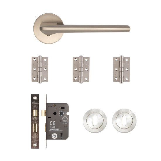 Ithaca Mortice Kit Satin Nickel