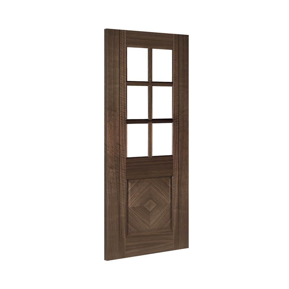 Kensington Prefinished Walnut Glazed Interior Door