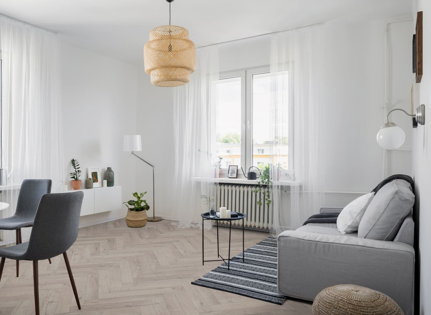 Lignum Fusion Premium Oak Robust Grey Herringbone