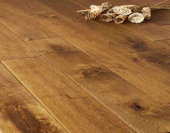 Handscraped/ distressed/ cognac stained/ Oiled Flooring