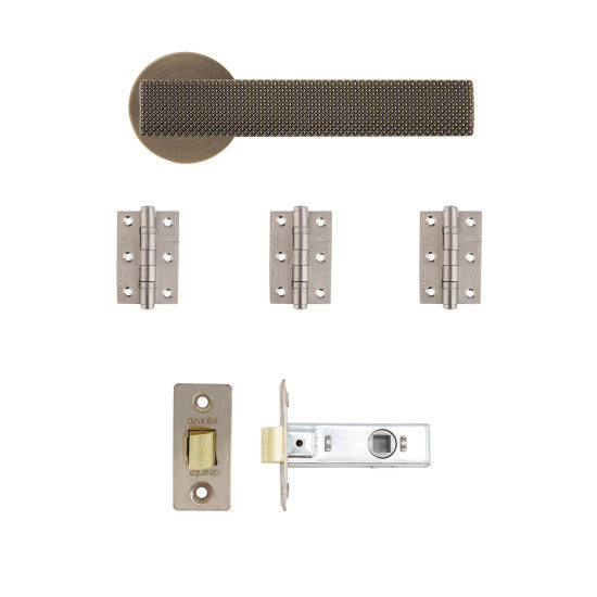 Olympia Latch Kit Matt Antique Brass