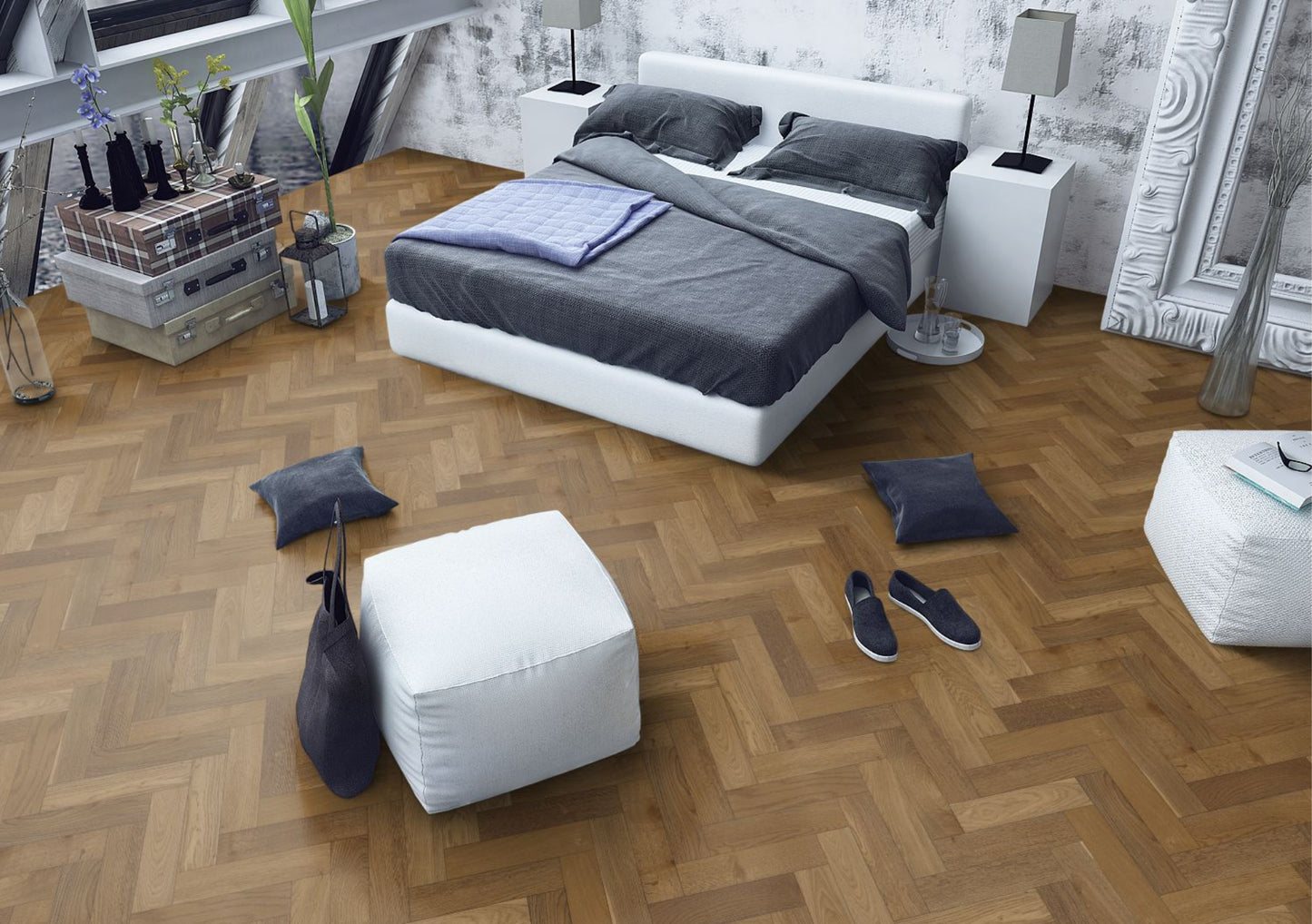 Harvest Oak Herringbone