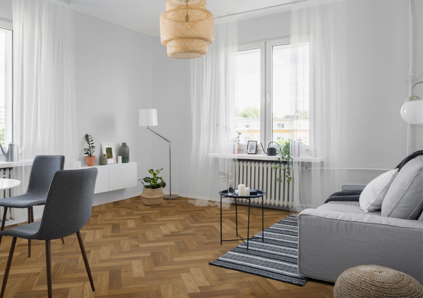 Harvest Oak Herringbone