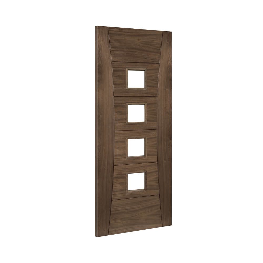 Pamplona Prefinished Walnut Glazed Interior Door