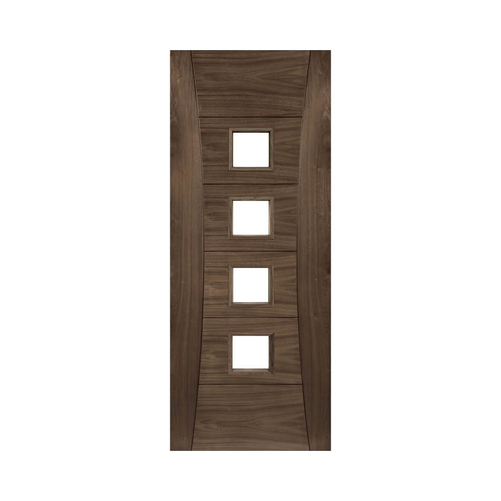 Pamplona Prefinished Walnut Glazed Interior Door