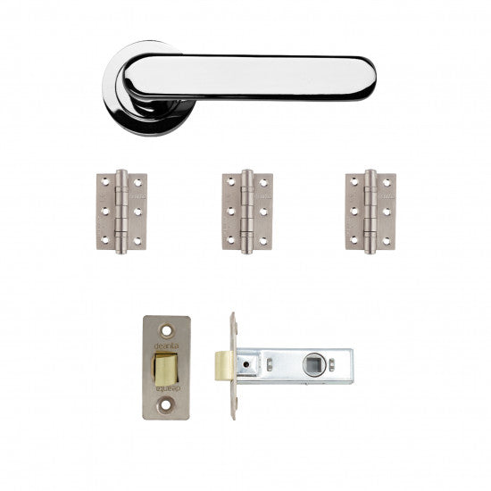Parga Latch Kit Polished Chrome Finish
