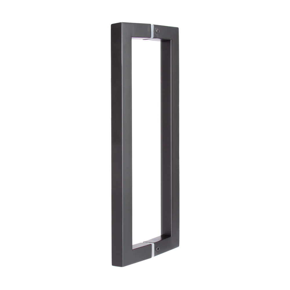 Urban Pull Handle (Pair) Tube 20*20mm / 60*320mm (each) Matt Black Steel Finish Back to back fixing