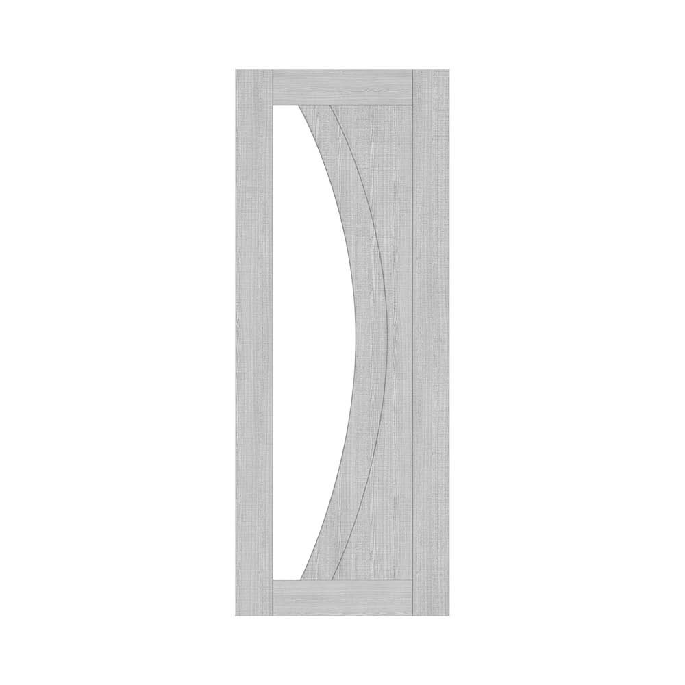Ravello Prefinished Light Grey Ash Glazed Interior Door