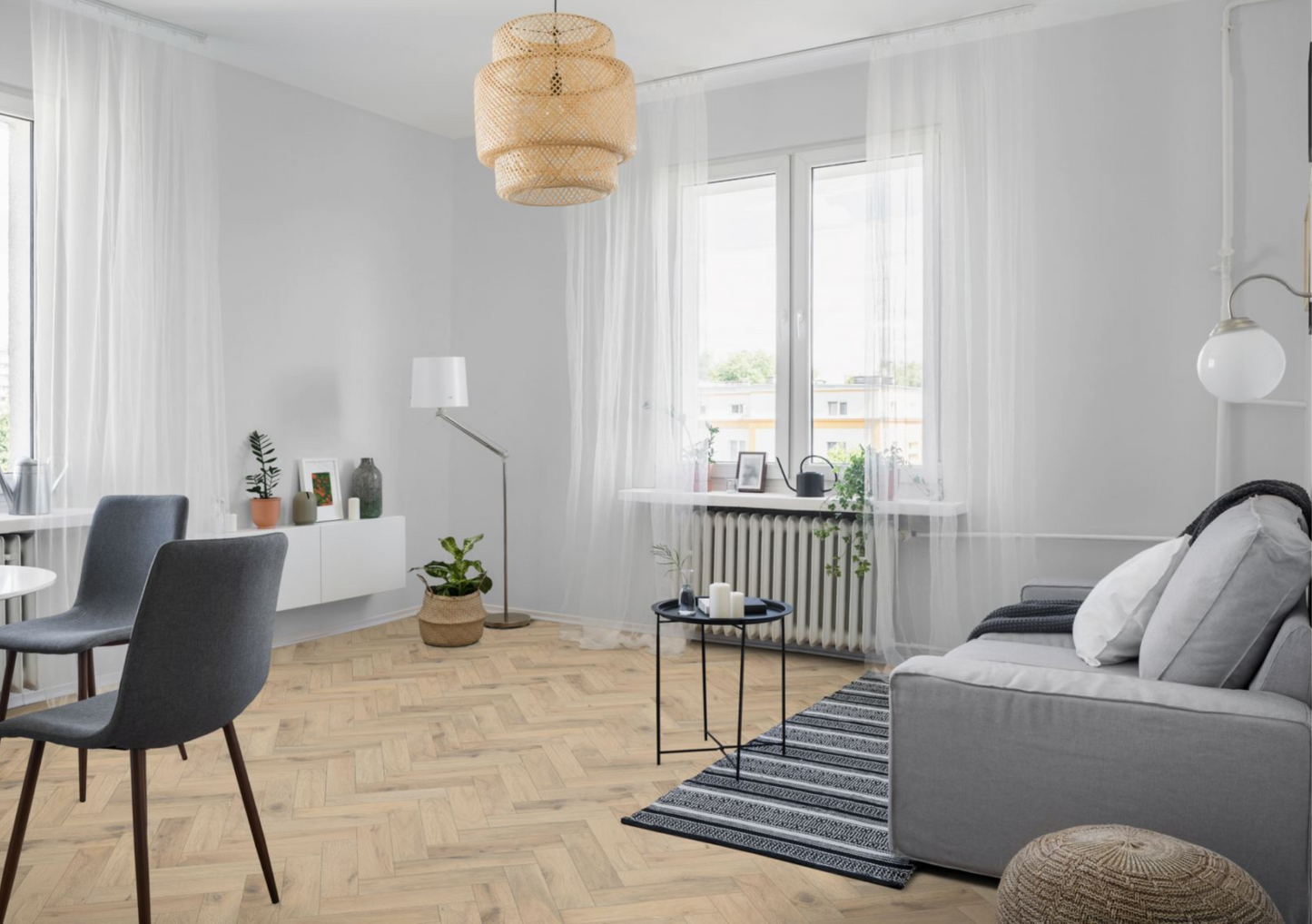 Romantic Oak Herringbone