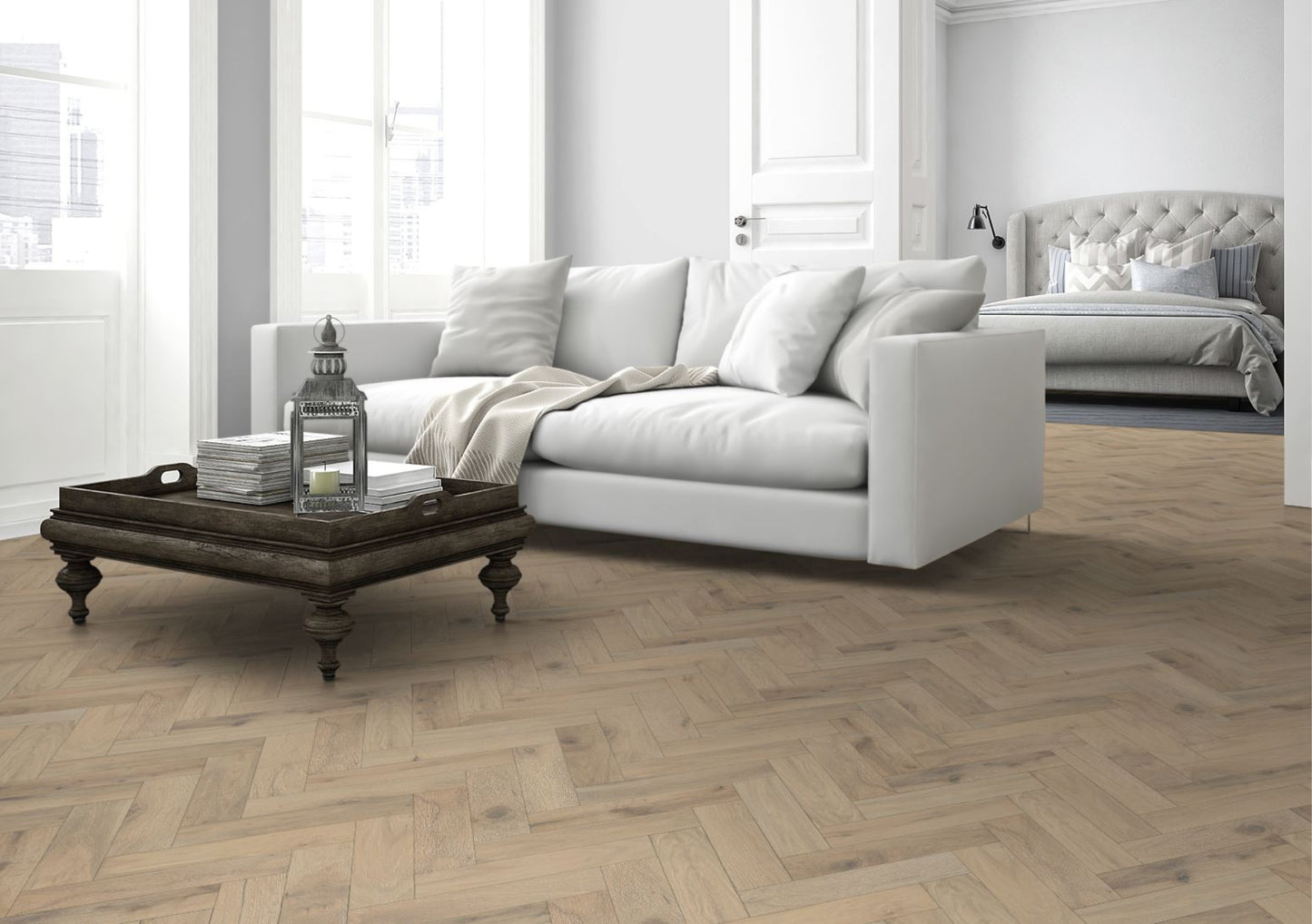 Romantic Oak Herringbone