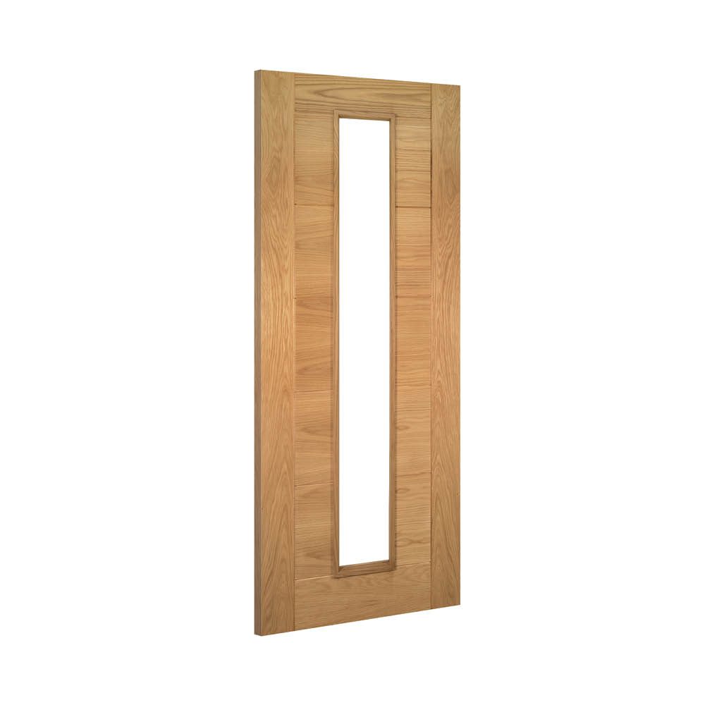 Seville Prefinished Oak 1L Glazed Interior Door