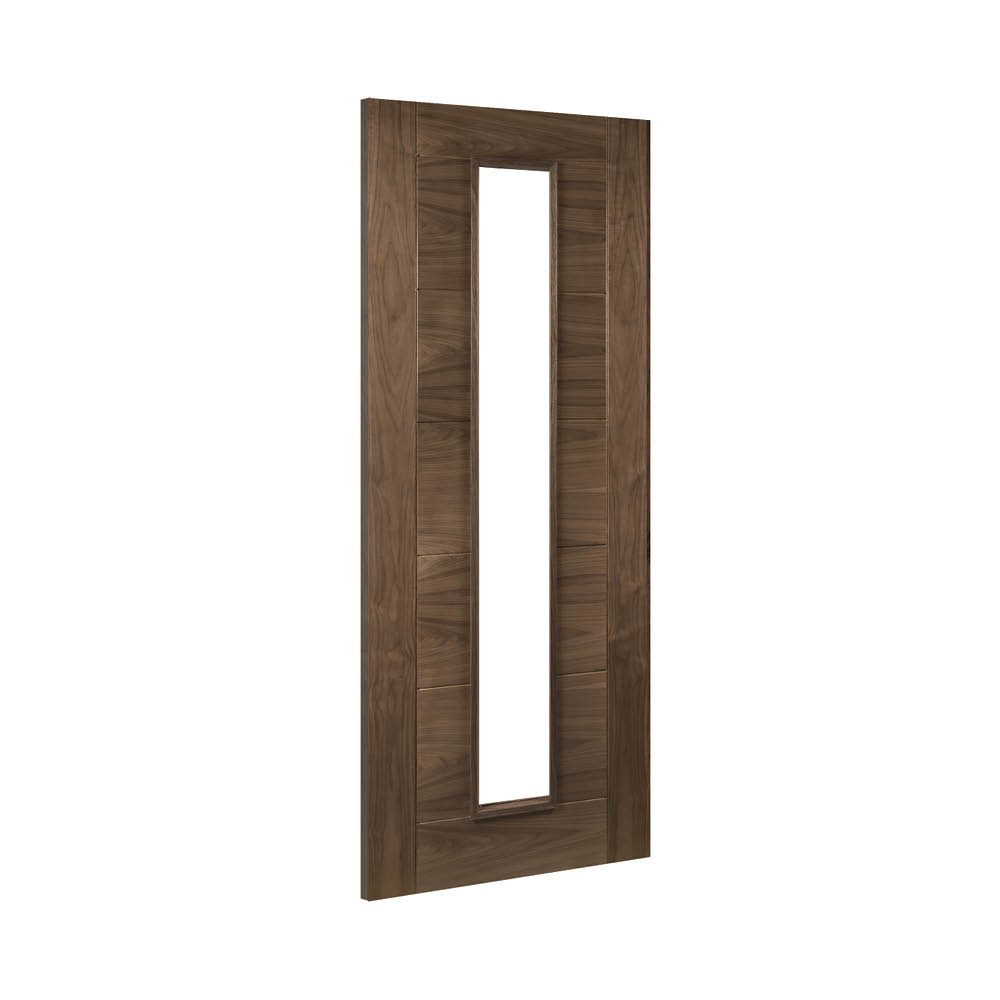 Seville Prefinished Walnut 1L Glazed Interior Door