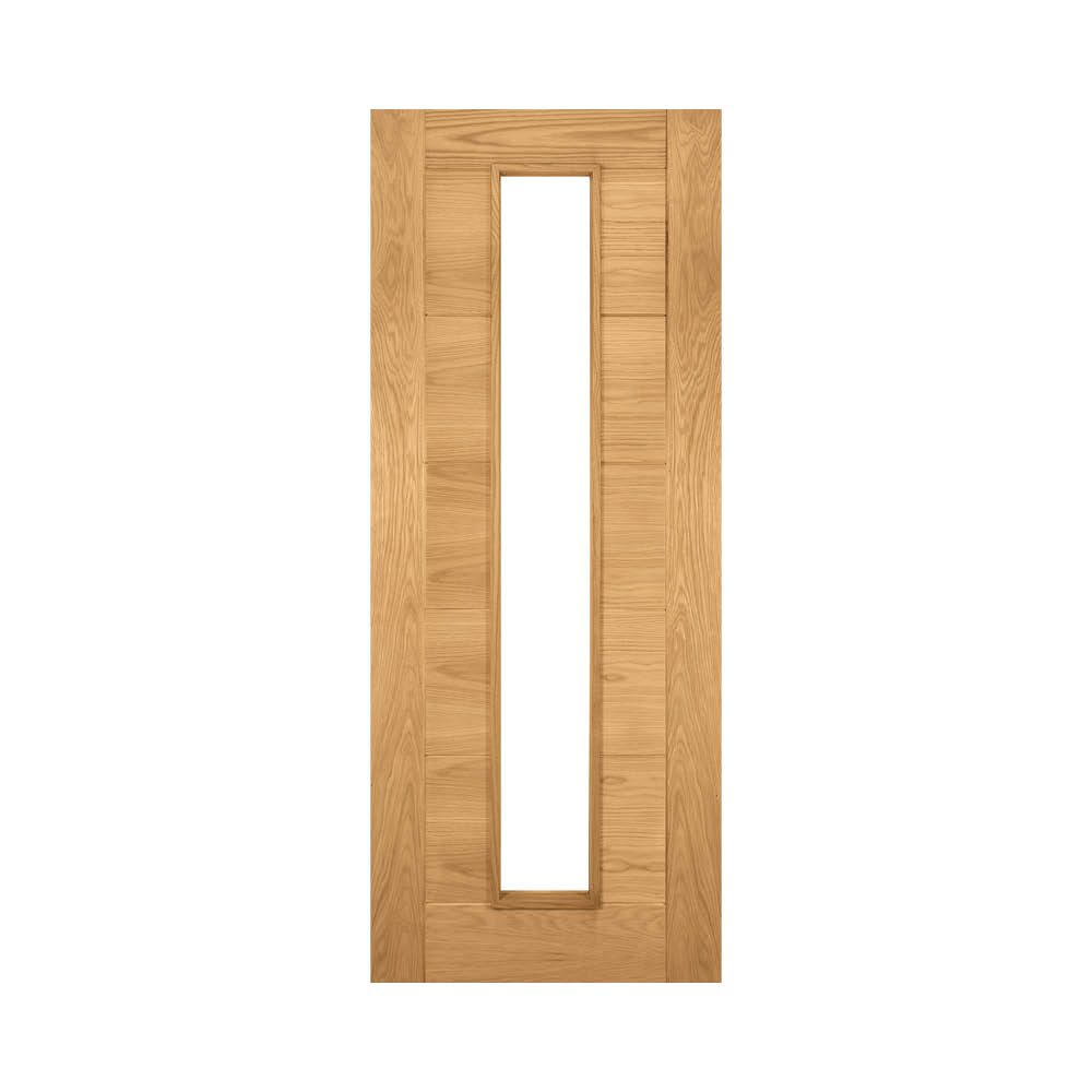 Seville Prefinished Oak 1L Glazed Interior Door