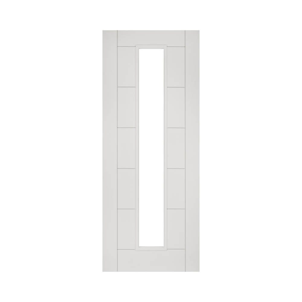 Seville White Primed 1L Glazed Fire Door