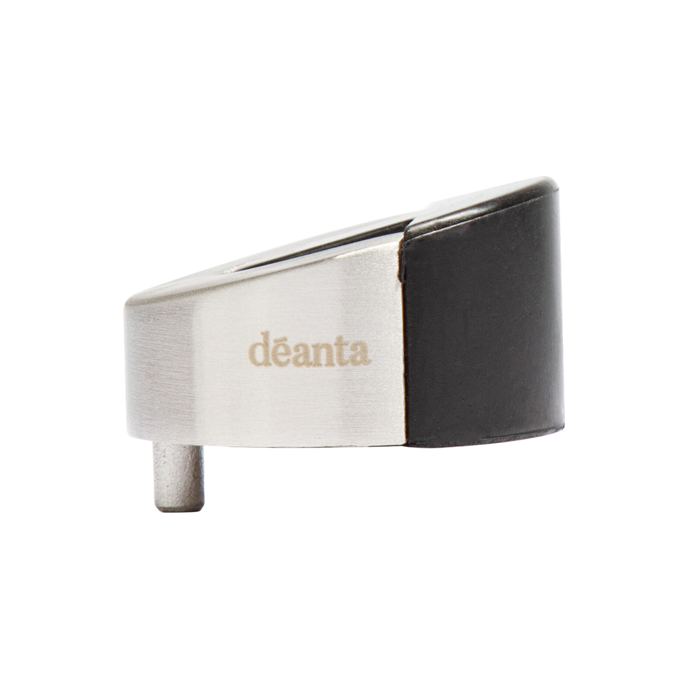 Sloped Door Stop, Satin Stainless Steel Finish, Floor Mounted