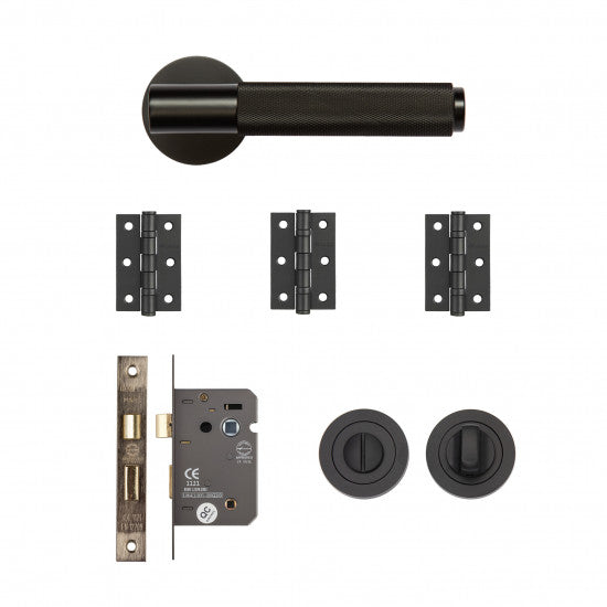 Sparta Bathroom Kit Matt Black Finish