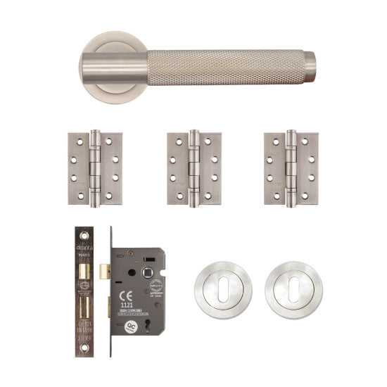 Sparta Mortice Kit Satin Nickel