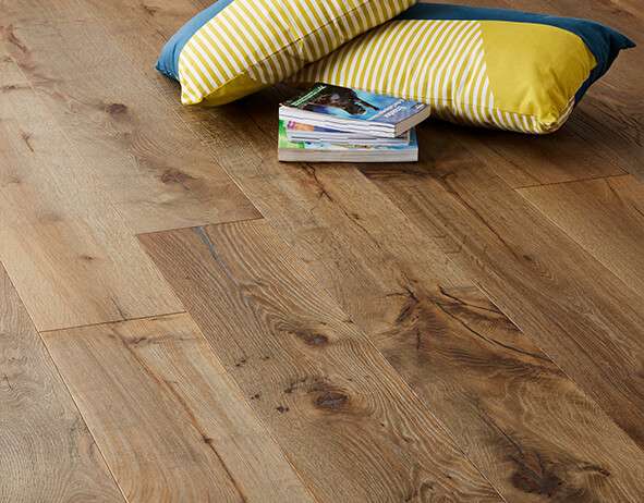 MARIANNA220 Smoked/Dark Shadow Grey Reactive stain/Brushed/Sunken filler