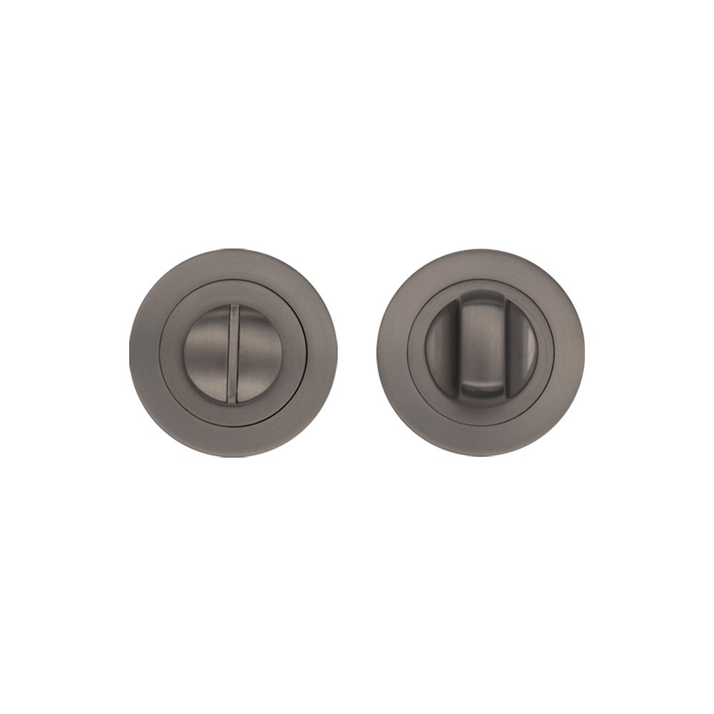 Thumb-Turn Lock – Round Matt Satin Black Nickel
