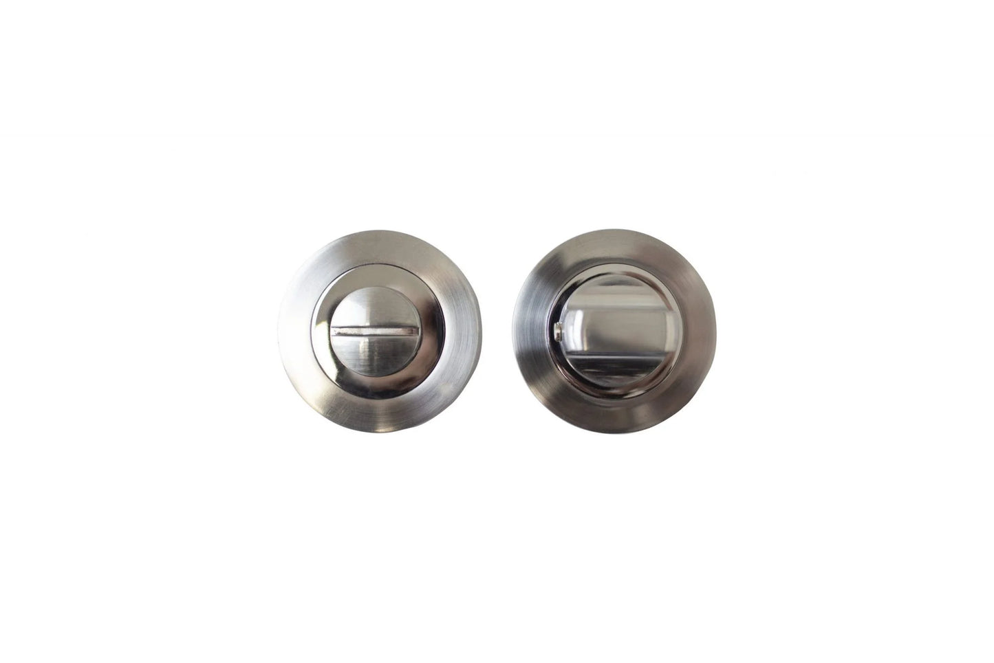 Thumb-Turn Lock – Round Matt and Polished Chrome