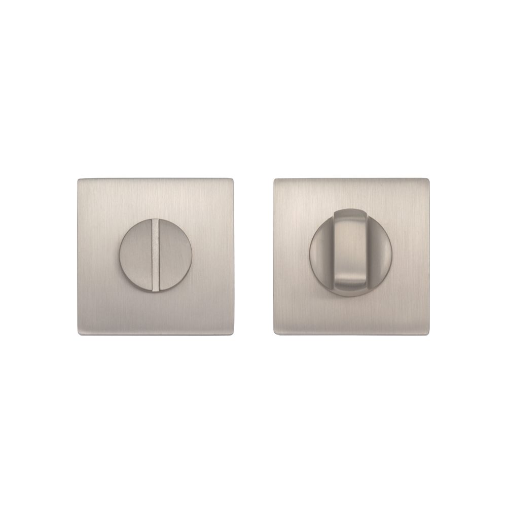 Thumb-Turn Lock – Square Satin Nickel